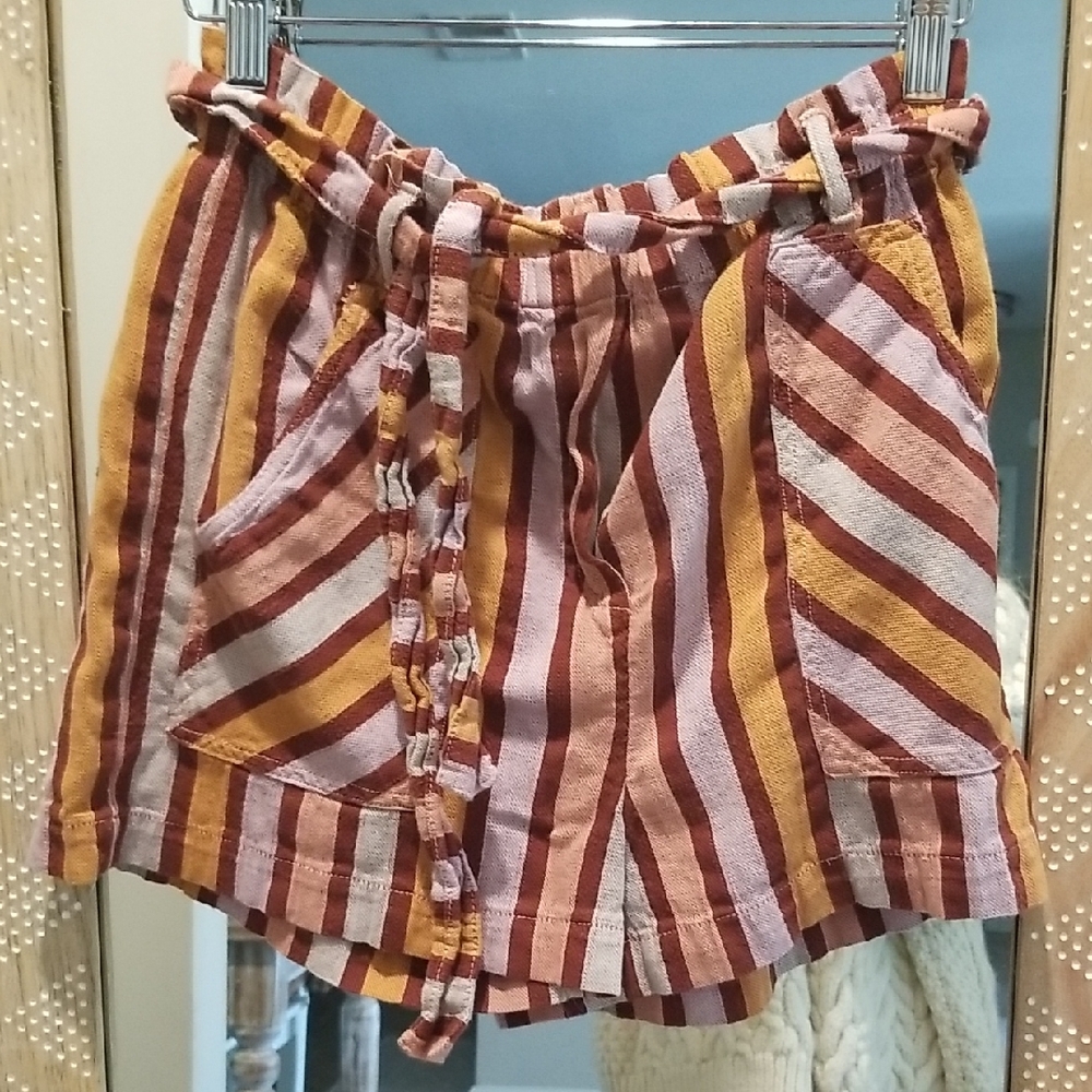 Anthropologie Multicolor Striped Women Shorts